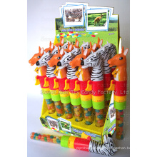 Noisy Zebra & Kangaroo Toy Candy (110705)